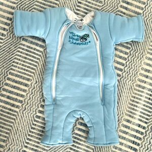 Large blue Baby Merlin Magic Sleepsuit!